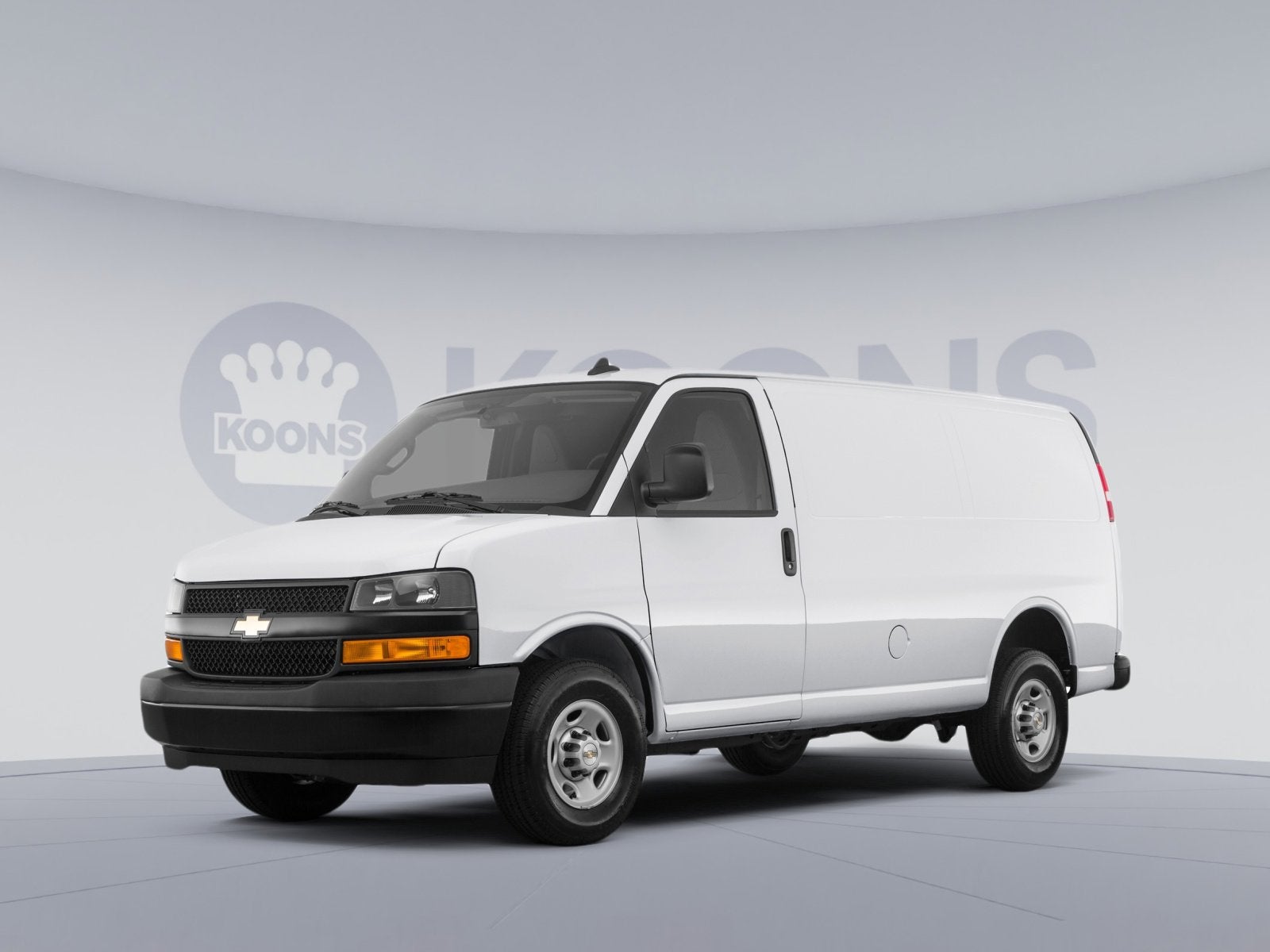 2026 Chevrolet Express Cargo WT in Summit White — front three-quarter view