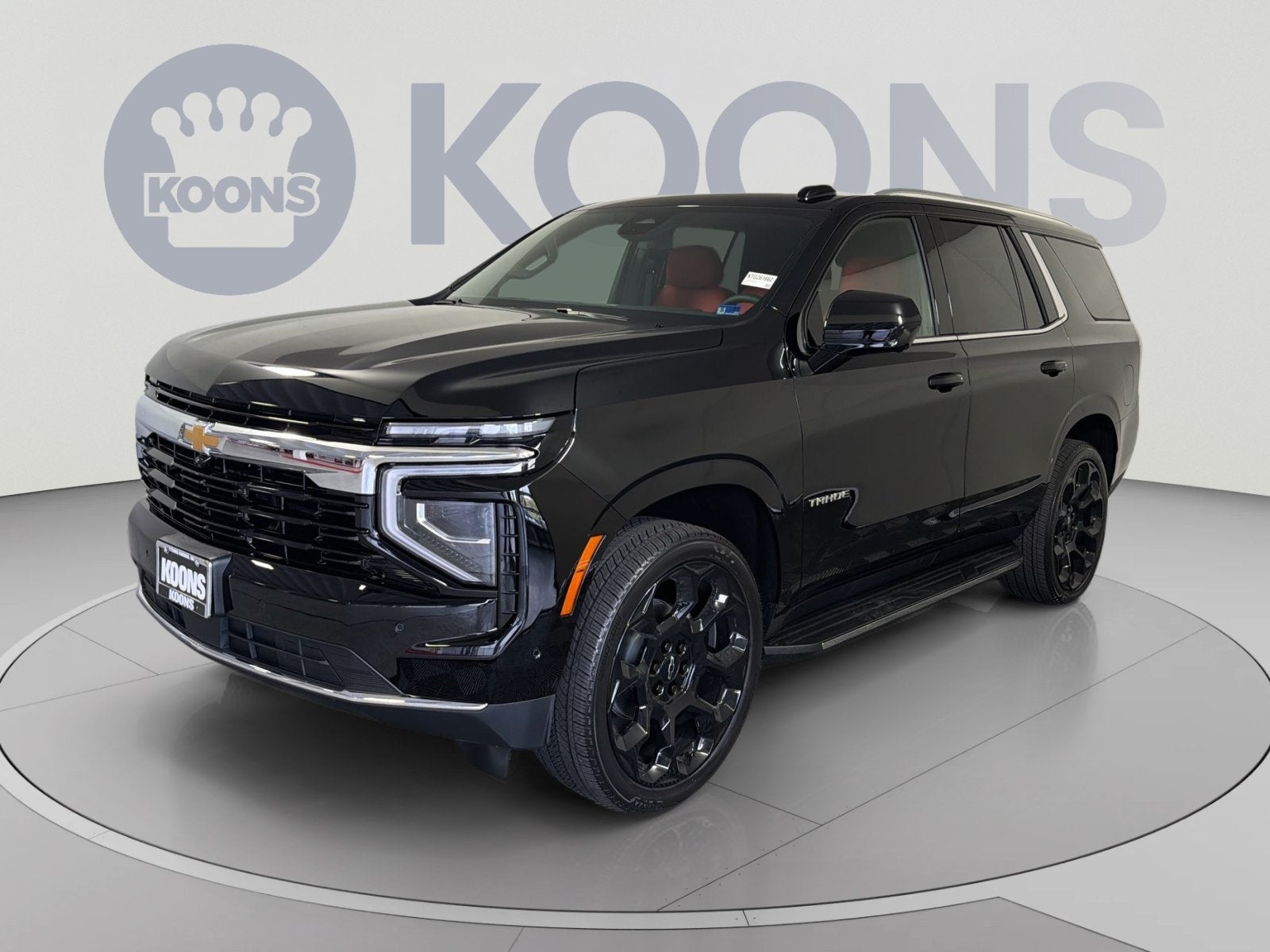 2026 Chevrolet Tahoe LS in Black — front three-quarter view