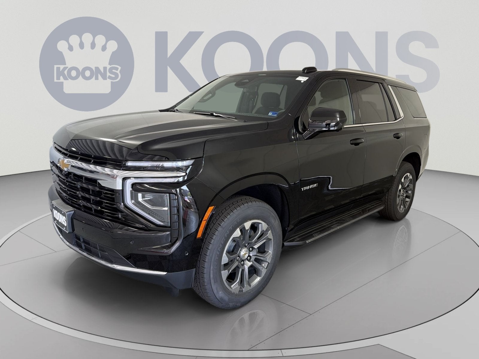 2026 Chevrolet Tahoe LS in Black — front three-quarter view