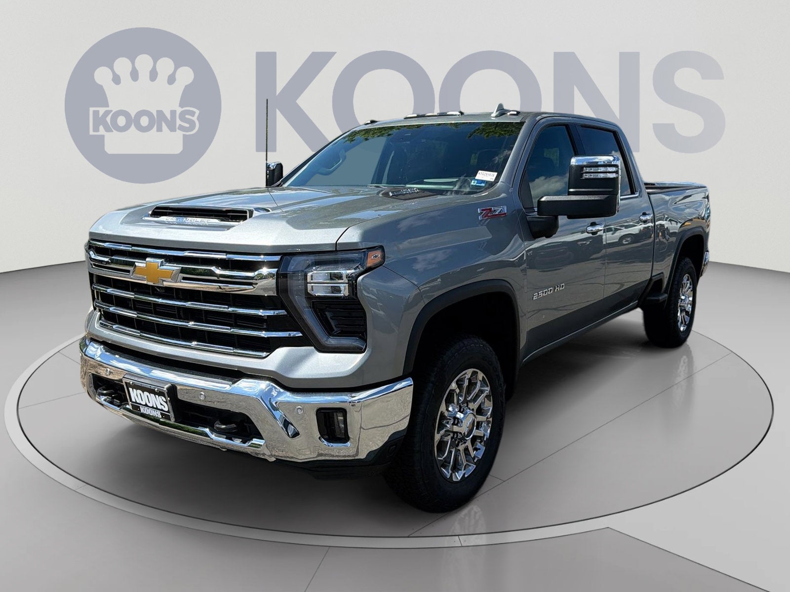 2026 Chevrolet Silverado 2500 HD LTZ in Sterling Gray Metallic — front three-quarter view