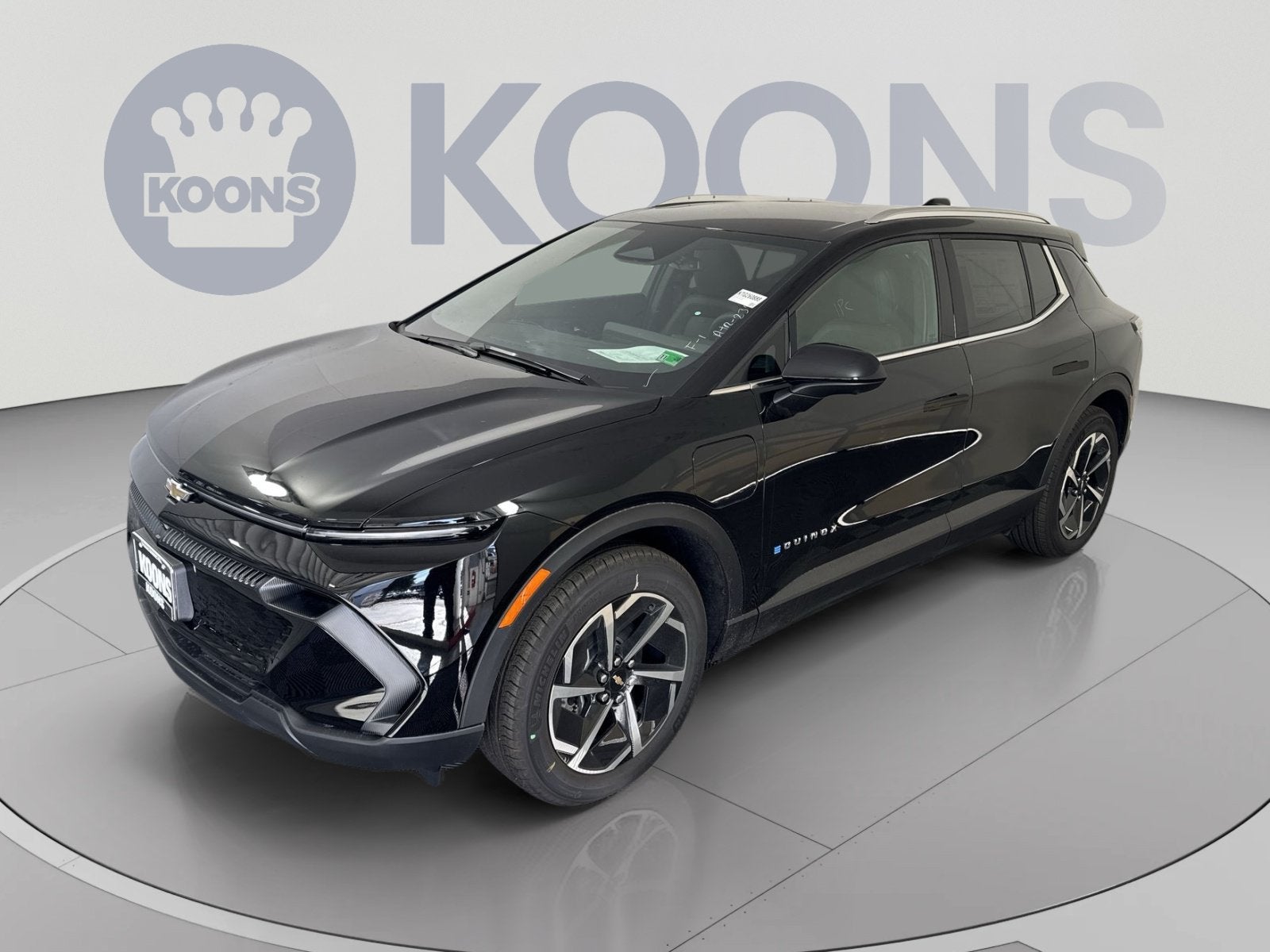 2026 Chevrolet Equinox EV LT in Black — front three-quarter view
