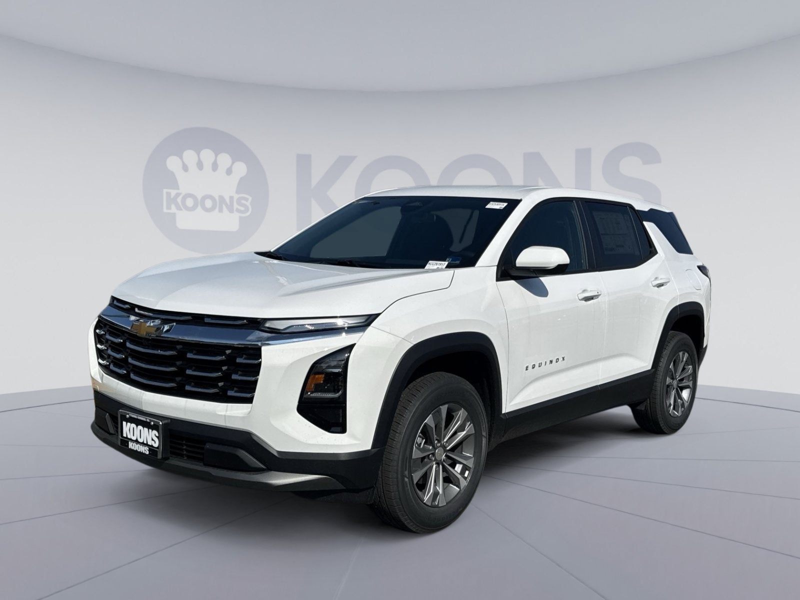 2026 Chevrolet Equinox LT in Summit White — front three-quarter view