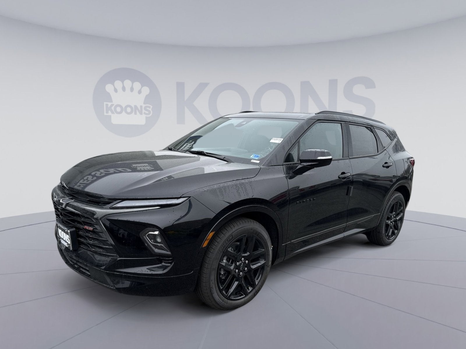 2026 Chevrolet Blazer RS in Black — front three-quarter view