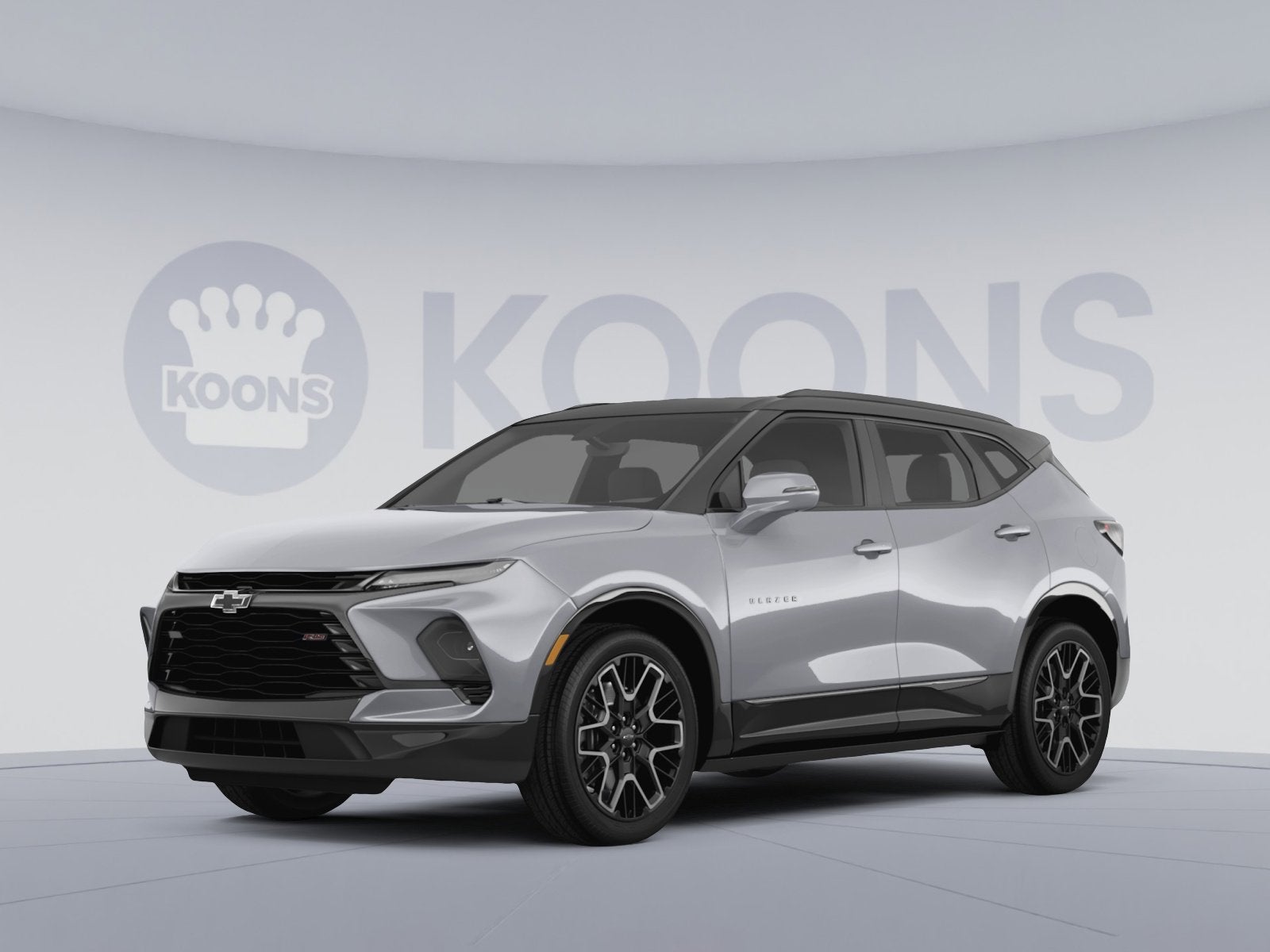 2026 Chevrolet Blazer RS in Sterling Gray Metallic — front three-quarter view