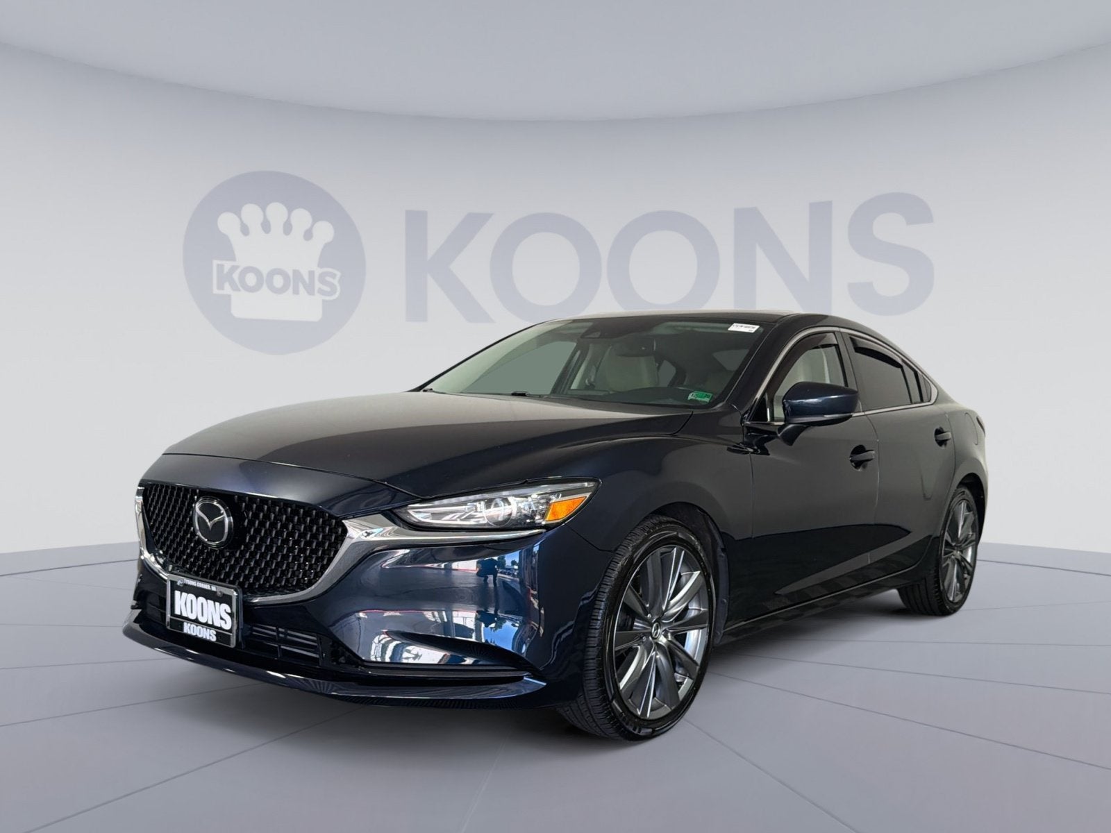 2021 Mazda Mazda6 Grand Touring in Deep Crystal Blue — front three-quarter view