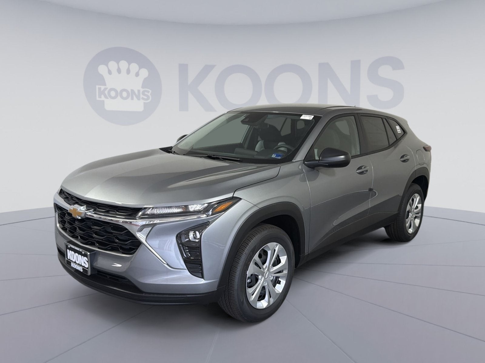 2026 Chevrolet Trax LS in Sterling Gray Metallic — front three-quarter view