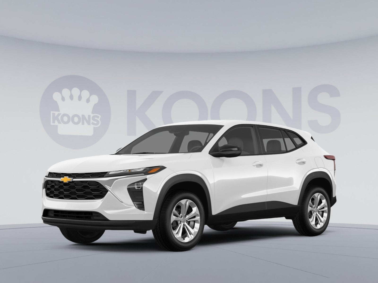 2026 Chevrolet Trax LS in Summit White — front three-quarter view