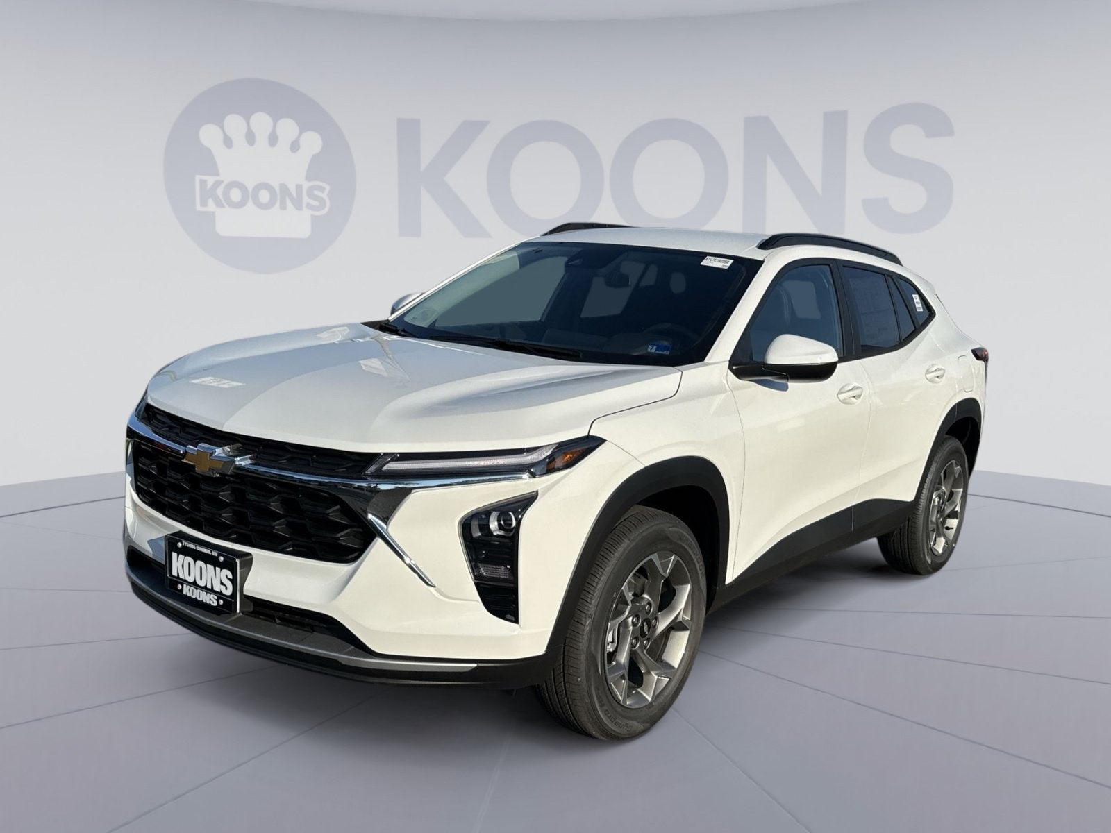 2026 Chevrolet Trax LT in Summit White — front three-quarter view