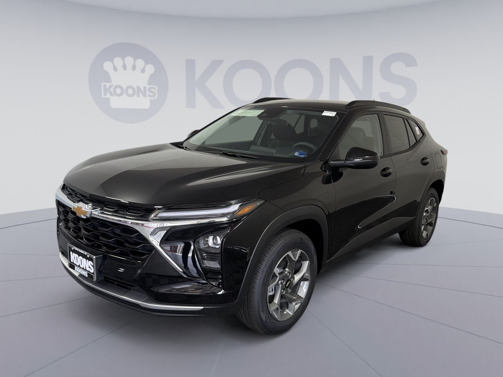 2026 Chevrolet Trax LT in Mosaic Black Metallic — front three-quarter view