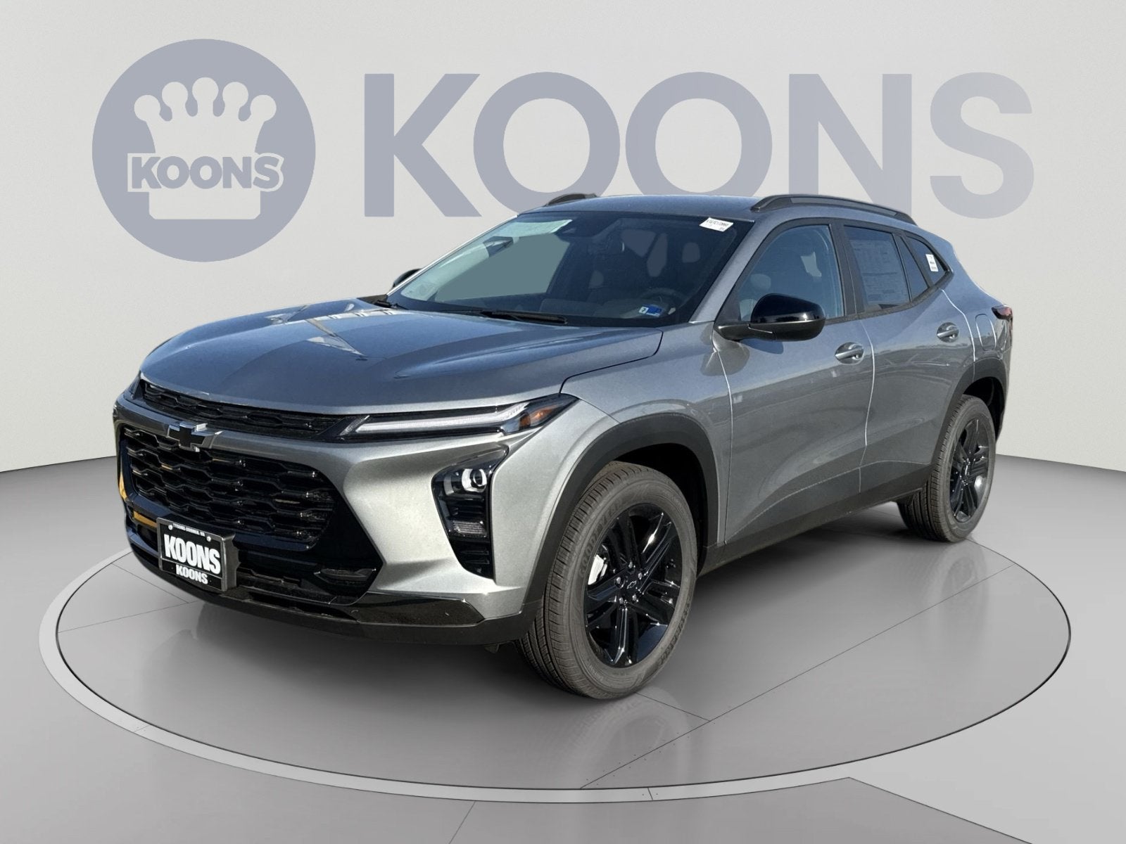 2026 Chevrolet Trax ACTIV in Sterling Gray Metallic — front three-quarter view