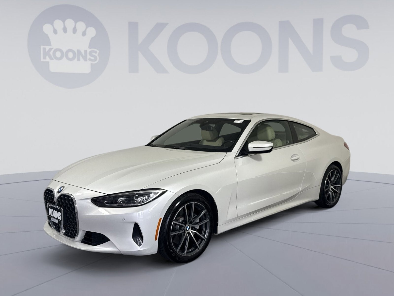 2024 BMW 4 Series 430i xDrive in Mineral White Metallic — front three-quarter view